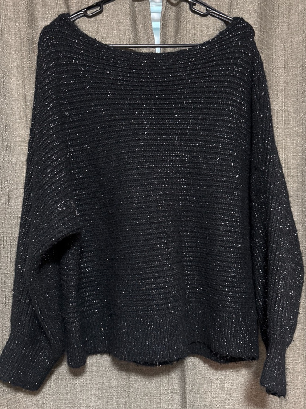 Abercrombie & Fitch Cozy Black Sparkle Women's Sweater